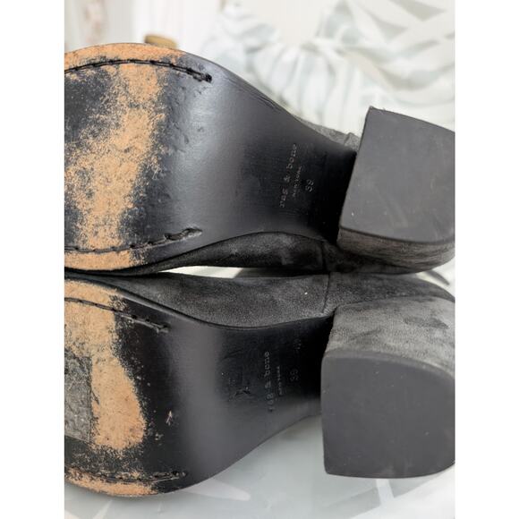 rag & bone gray suede newbury boot - Picture 13 of 15